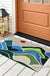 Feblilac Green Mountains and Rivers PVC Coil Door Mat