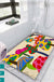 Feblilac Color Mushroom PVC Coil Bathtub Mat and Shower Mat