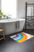 Feblilac Rainbow and Sun Tufted Bath Mat