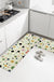 Feblilac Colorful Polka Dots PVC Leather Kitchen Mat