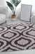 Feblilac Grey Morocco Pattern Ultra Soft Bathroom Rug