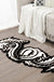 Feblilac Cute Black and White Dragon Tufted Bath Mat