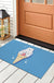 Feblilac White Polar Bear Ice Cream PVC Coil Door Mat