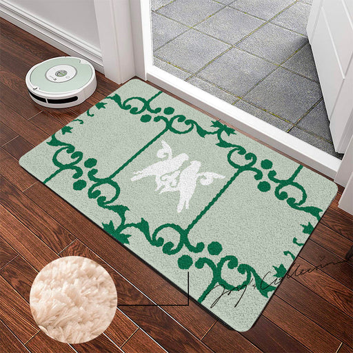 Feblilac Baroque Pigeon Tufted Bath Mat