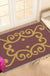 Feblilac Red Background Baroque Pattern Nylon Door Mat