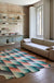 Feblilac Geometric Bamboo Weaving Handmade Tufted Acrylic Livingroom Carpet Area Rug