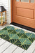 Feblilac Golden Green Ginkgo Leaves PVC Coil Door Mat