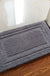 Feblilac Rectangular Simple Solid Memory Foam Tufted Bath Mat