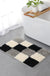 Feblilac Blue/Black/Green/Red/Brown/Purple and White Checkerboard Pattern Ultra Soft Bathroom Rug