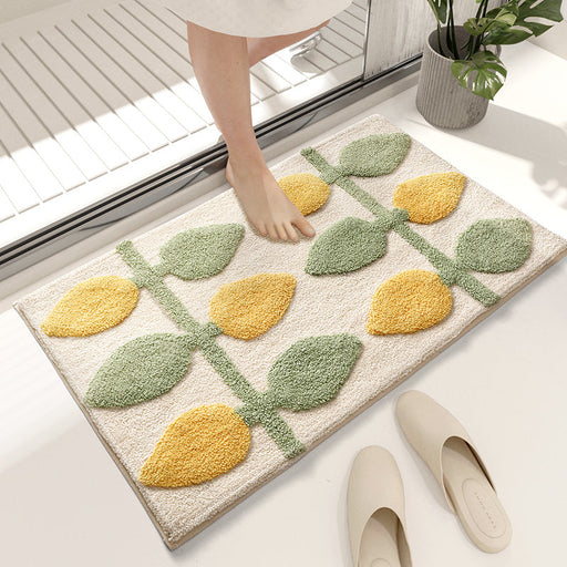 Feblilac Lemon Tree Bath Mat