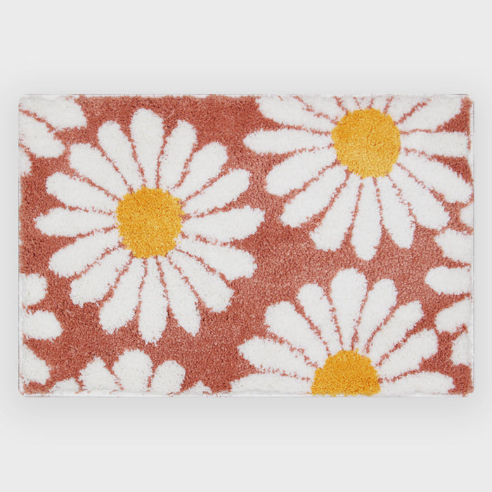 Feblilac Cute Daisy Bath Mat