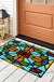 Feblilac Baroco Style Glasses Geometric PVC Coil Door Mat