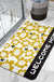 Feblilac Sunflower Garden Super Absorbent Suede Bathroom Mat