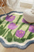 Feblilac Purple Tulip Garden Area Mat