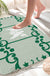 Feblilac Baroque Pigeon Tufted Bath Mat