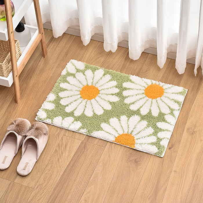 Feblilac Cute Daisy Bath Mat