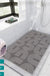 Feblilac Grey U Shaped Pattern PVC Coil Bathtub Mat and Shower Mat