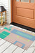 Feblilac Big Squares Geometric PVC Coil Door Mat