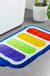 Feblilac Rainbow Battery Tufted Bath Mat