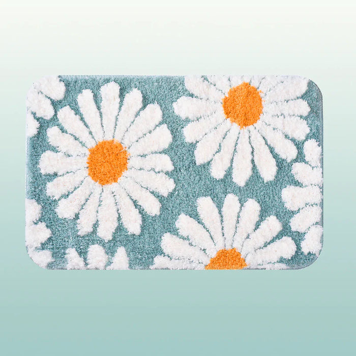 Feblilac Cute Daisy Bath Mat