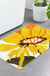 Feblilac Rectangular Sunflower Tufted Bath Mat @Joy's design