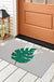 Feblilac Cat and Monstera PVC Coil Door Mat