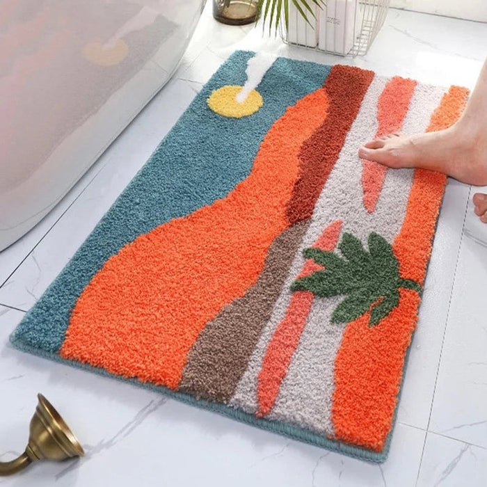 Feblilac Beach Scenery Landscape Bath Mat