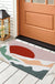 Feblilac Snow Mountain and Red Sun PVC Coil Door Mat