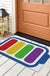 Feblilac Rainbow Battery PVC Coil Door Mat