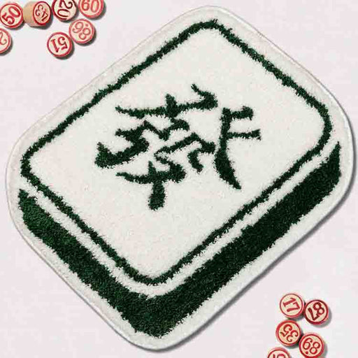 Feblilac Mahjong Fa Fortune Bath Mat 21.6"x23.6"