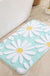 Feblilac Cute Daisy Bathmat, Pink/Blue/Green/Beige/Grey Floral Bathroom Rug