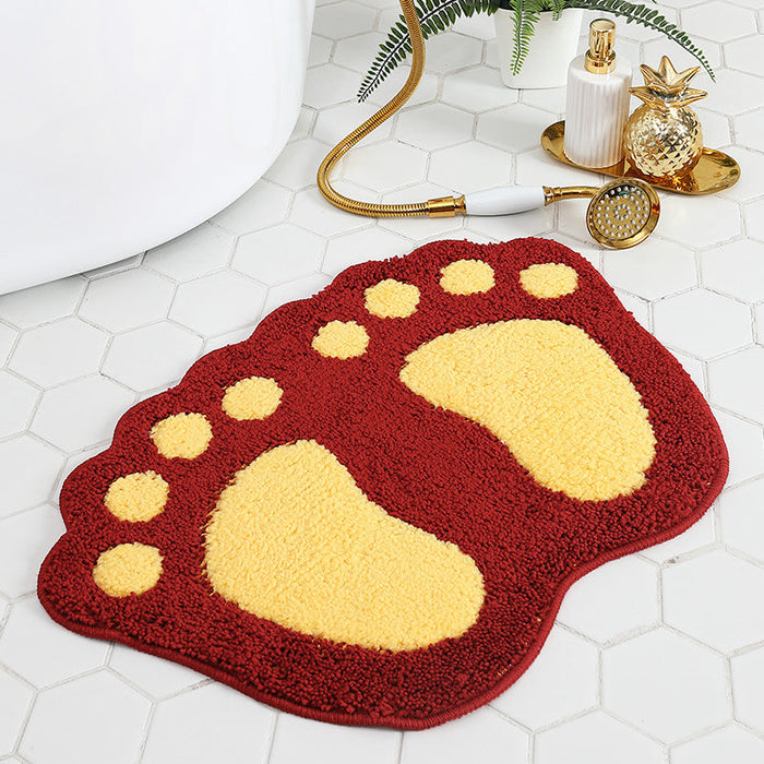 Feblilac The Nordic Cute Feet Bath Mat 40cmx60cm, 48cmx67cm