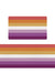 Feblilac Purple and Red LGBT Flag PVC Leather Kitchen Mat