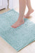 Chenille Non-Slip Microfiber Shag Bathroom Rug Mat, Solid Color