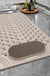 Rubber Blue/Grey/Khaki/Green Drain Holes and Suction Cups Tub Rug, Anti Slip Massage Bathtub Mats