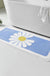 Feblilac Blue/Green/ Grey Daisy Runner Mat for Bedroom Bathroom, 50x120cm / 20"x47"