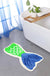 Feblilac Mermaid Tail Tufted Bath Mat