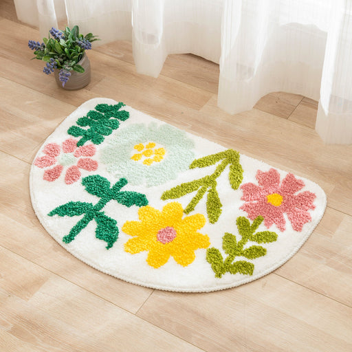 Feblilac Lovely Sunflower and Tree Tufted Bath Mat