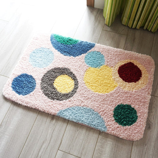 Feblilac Geometric and Space Tufted Bath Mat