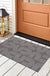 Feblilac Grey U Shaped Pattern PVC Coil Door Mat