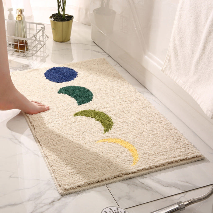 Feblilac Moon Phase Bath Mat