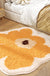 Feblilac Abstract Daisy Flower Bath Area Mat