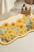 Feblilac Flowers Oil Painting Diatomaceous Earth Bathmat