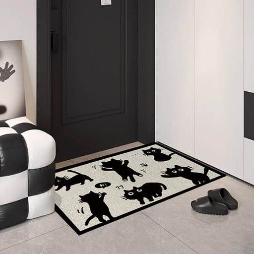 Feblilac say hi cats door mat