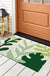 Feblilac Green Leaves PVC Coil Door Mat