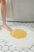 Cute Fried Egg Bath Mat, Lovely Bathroom Rug, White Yellow Bath Rug, Multiple Sizes Available