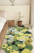 Feblilac 3D Green Moss Bedroom Runner Mat