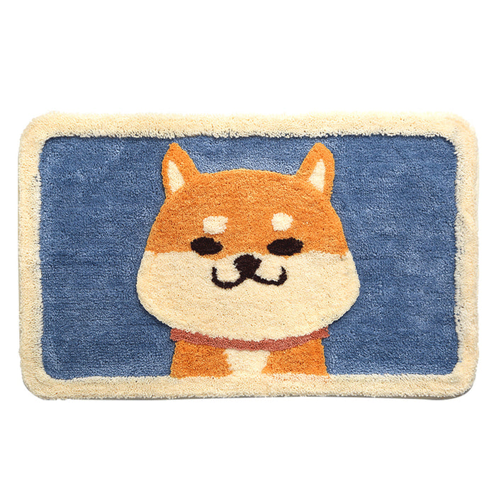 Feblilac Cartoon Akita Dog Mat