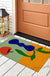 Feblilac Blue Vase and Apple PVC Coil Door Mat