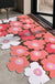 Feblilac Cute Red Flower Cutting Entrance Door Mat